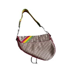 CHRISTIAN DIOR Diorissimo Rasta Saddle Bag