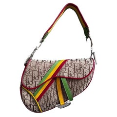 CHRISTIAN DIOR Diorissimo Rasta Saddle Bag