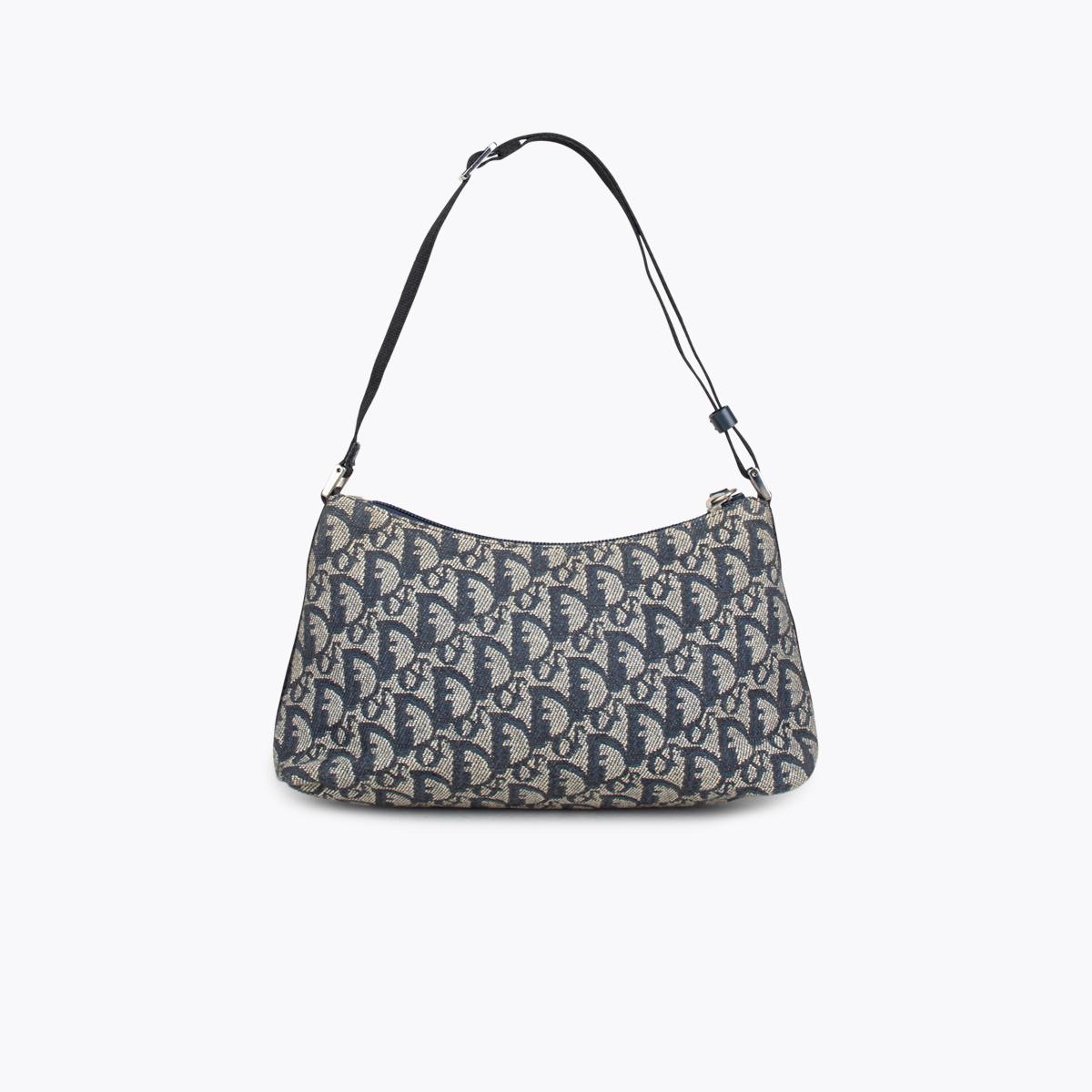 Gray Christian Dior Diorissimo Shoulder Bag
