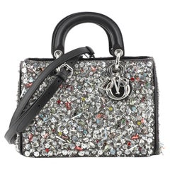 Christian Dior Diorissimo Tote Embellished Satin Mini