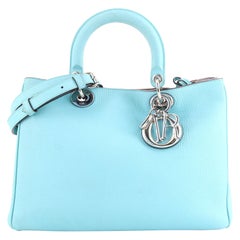Christian Dior Diorissimo Tote Pebbled Leather Medium