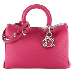 Christian Dior Diorissimo Tote Pebbled Leather Medium