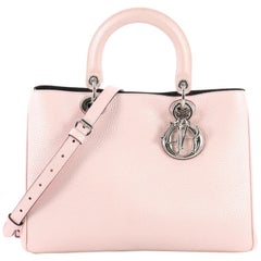 Christian Dior Diorissimo Tote Pebbled Leather Medium