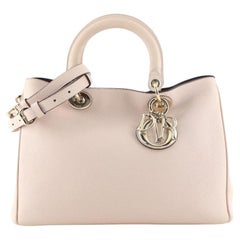 Christian Dior Diorissimo Tote Pebbled Leather Medium