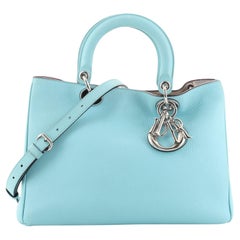 Christian Dior Diorissimo Tote Pebbled Leather Medium