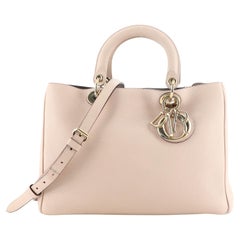 Christian Dior Diorissimo Tote Pebbled Leather Medium