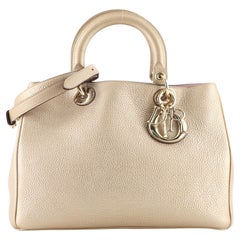 Christian Dior Diorissimo Tote Pebbled Leather Medium