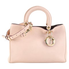 Christian Dior Diorissimo Tote Pebbled Leather Medium