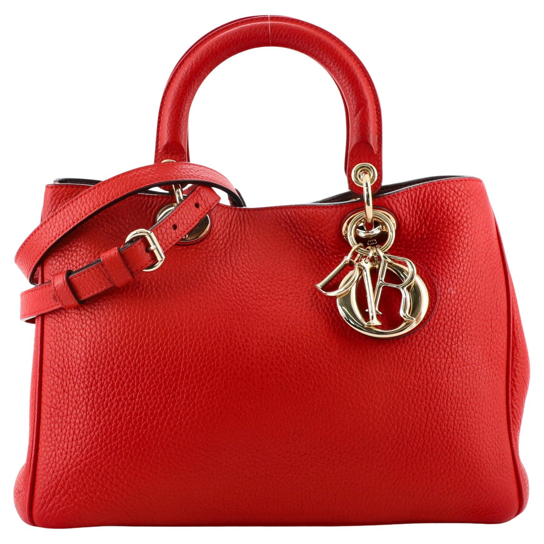 Christian Dior Tricolor Lady Dior Handbag Cannage Quilt Leather Medium ...