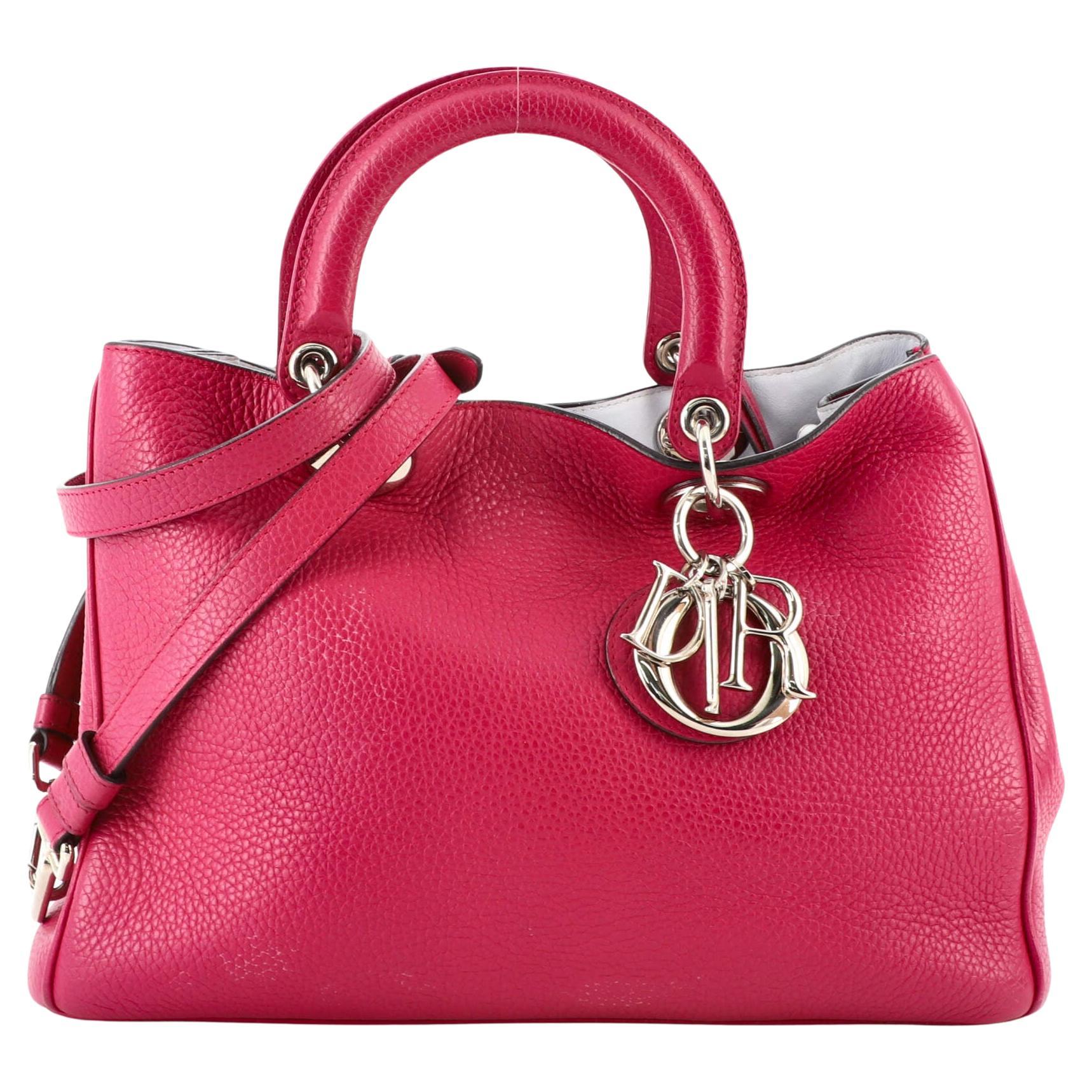 Dior Red Cannage Quilted Leather Large Miss Dior Flap Bag at 1stDibs