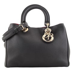 Christian Dior Diorissimo Tote Pebbled Leather Medium