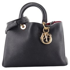 Christian Dior Diorissimo Tote Pebbled Leather Medium
