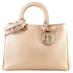 Christian Dior Diorissimo Tote Pebbled Leather Medium