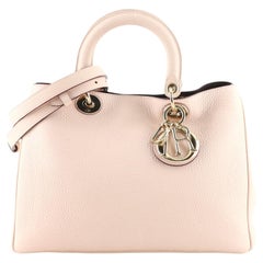 Christian Dior Diorissimo Tote Pebbled Leather Medium