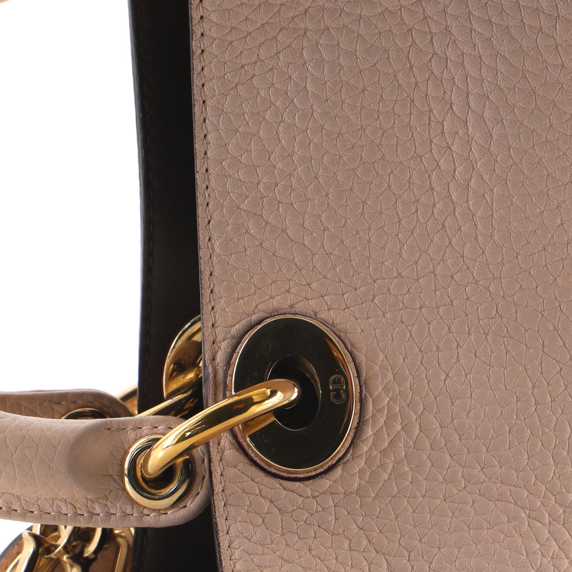 Christian Dior Diorissimo Tote Pebbled Leather Mini 1
