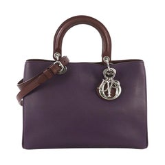 Christian Dior Diorissimo Tote Smooth Calfskin and Python Medium