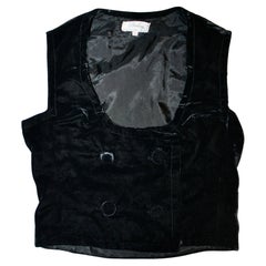 Christian Dior 'Diorling' Black Velvet Vest