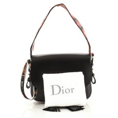 Christian Dior Diorodeo Flap Bag Calfskin with Embroidered Detail