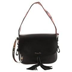 Christian Dior Diorodeo Flap Bag Calfskin with Embroidered Detail
