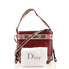 Christian Dior Diorodeo Hobo Calfskin with Embroidered Detail Small