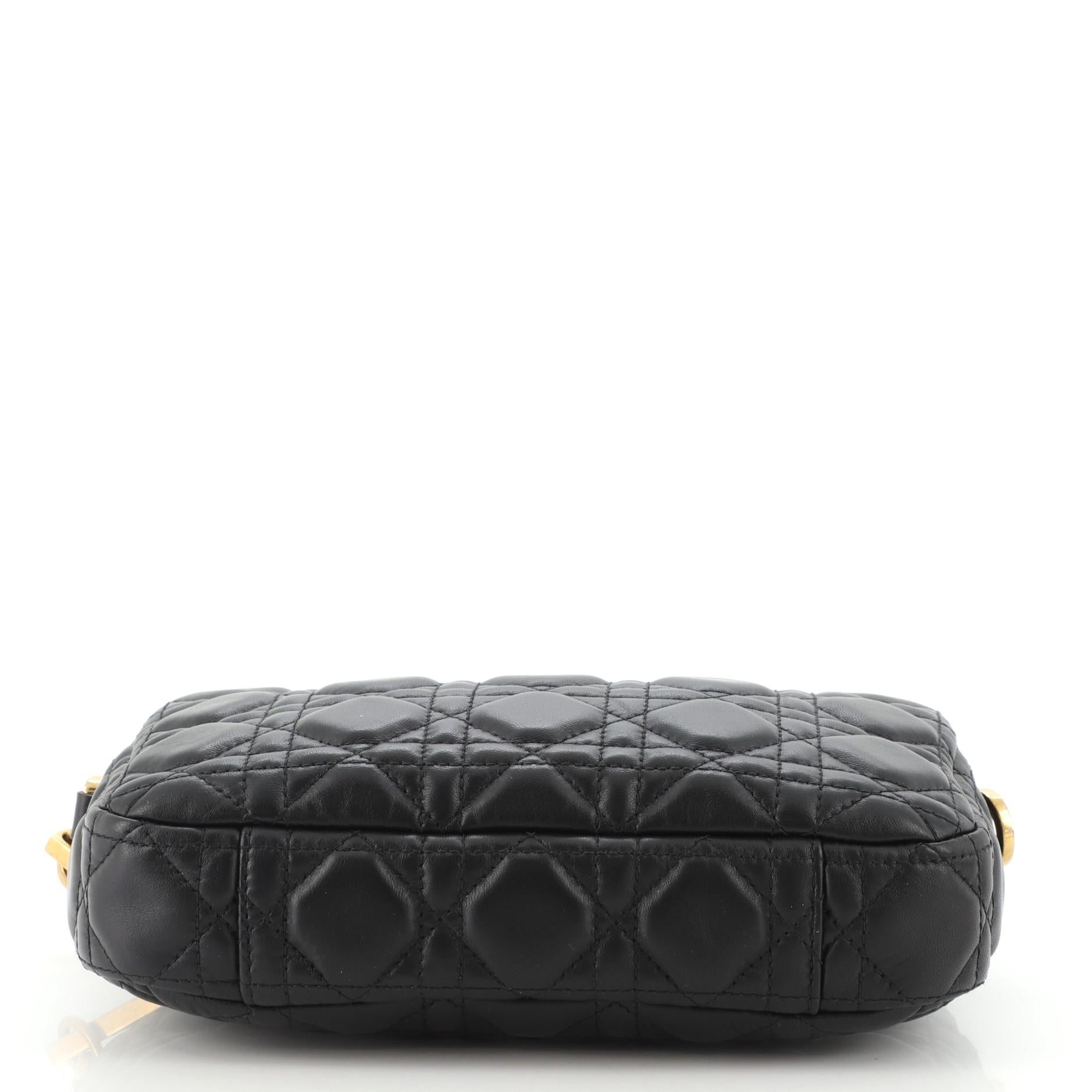 Femenino o masculino Christian Dior Diorquake Embrague Cannage Acolchado Piel de Cordero Pequeño