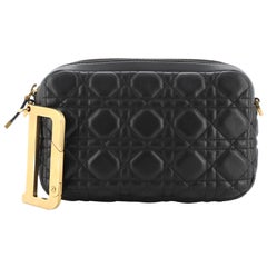 Christian Dior Diorquake Embrague Cannage Acolchado Piel de Cordero Pequeño