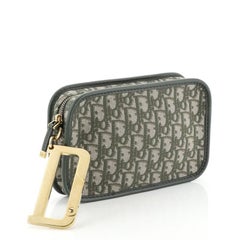 Christian Dior Diorquake Clutch Oblique Canvas Small