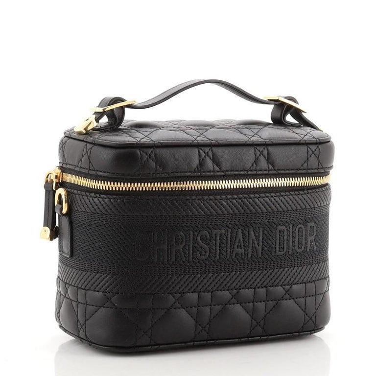 Christian Dior DiorTravel Convertible Vanity Case Cannage Quilt Lambskin Small at 1stDibs