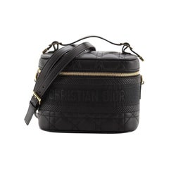 Christian Dior DiorTravel Convertible Vanity Case Cannage Quilt Lambskin Small