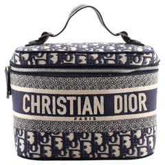 Christian Dior Dior Dior Travel Vanity Case Canvas Oblique