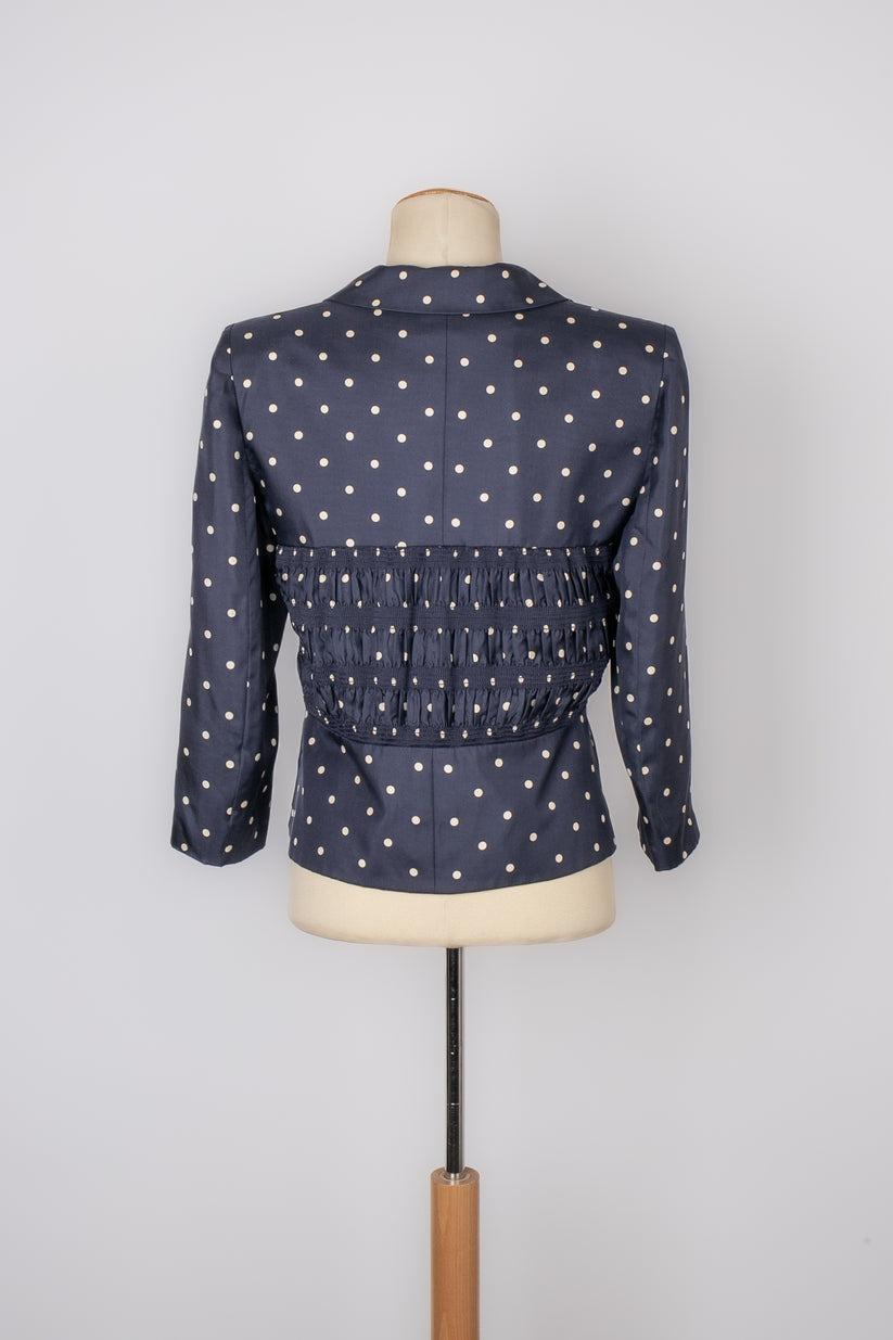 Christian Dior Dotted Jacket In Excellent Condition For Sale In SAINT-OUEN-SUR-SEINE, FR