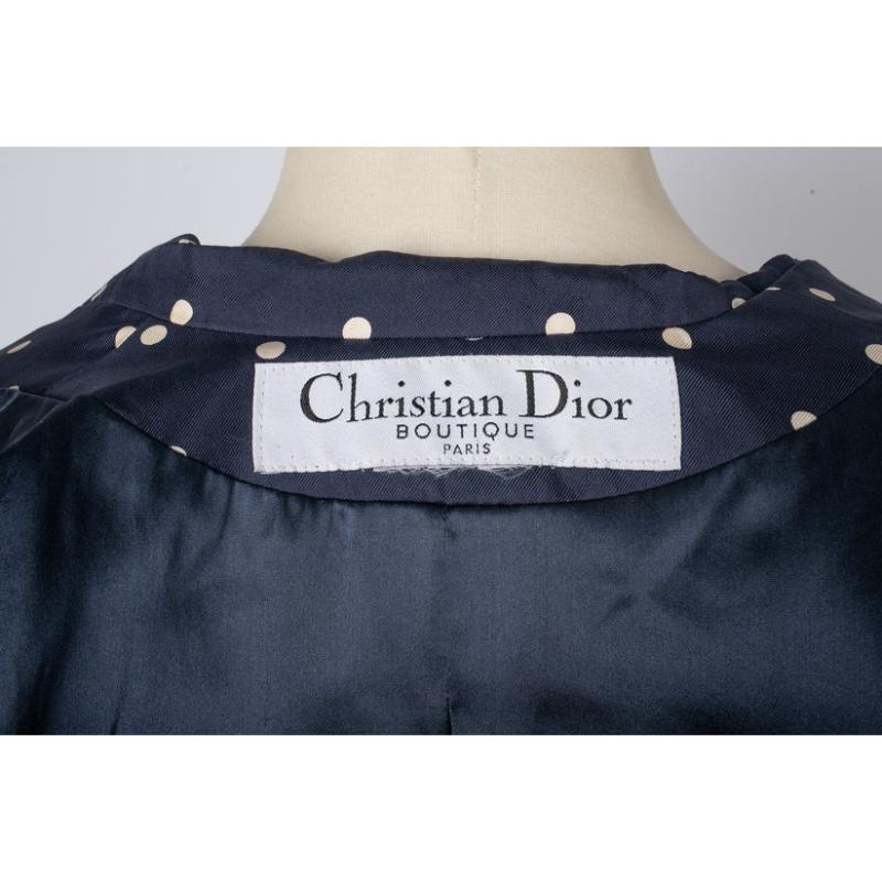 Christian Dior Gepunktete Jacke Damen im Angebot