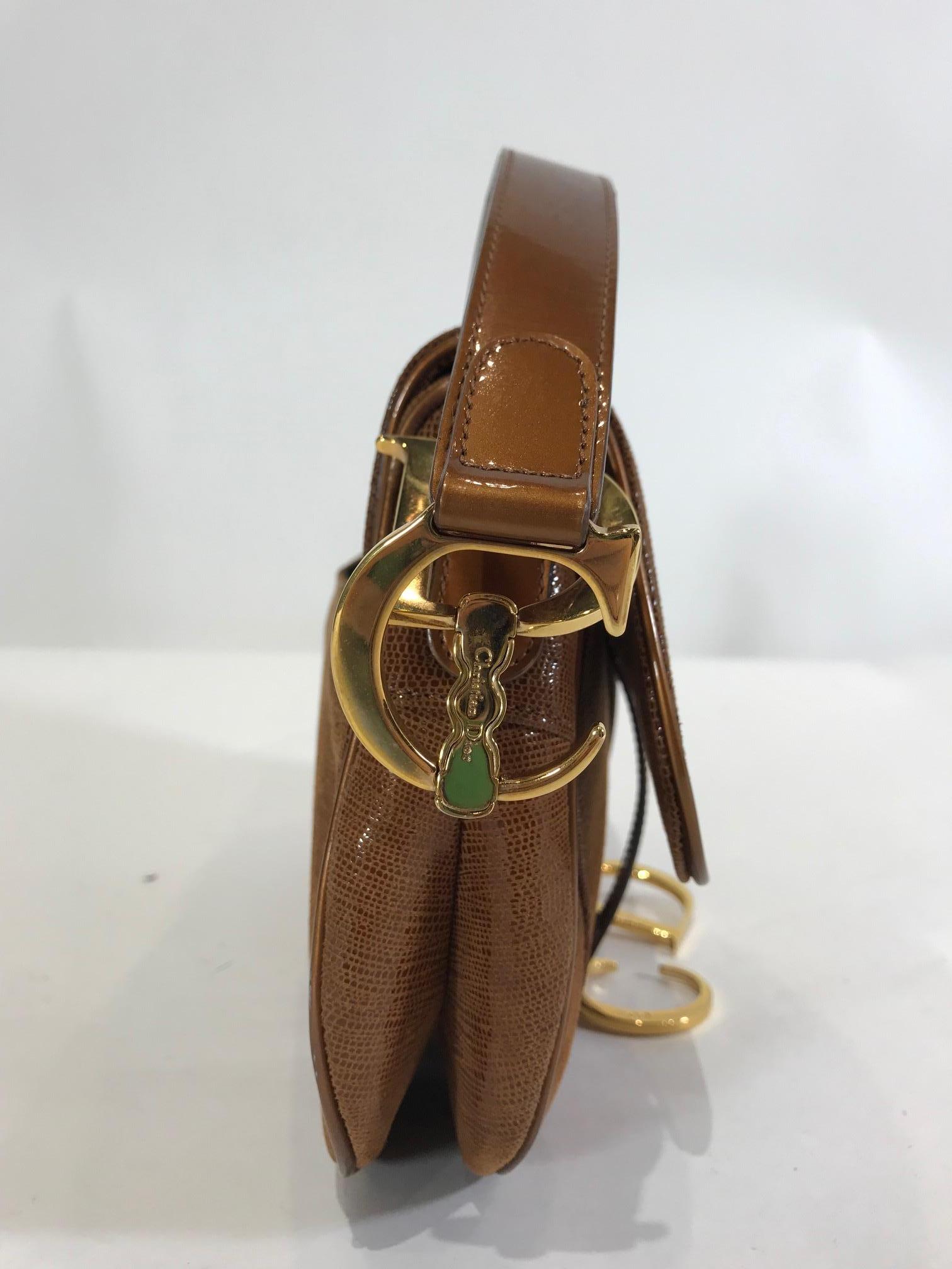 Christian Dior Double Saddle Bag In Excellent Condition In Roslyn, NY
