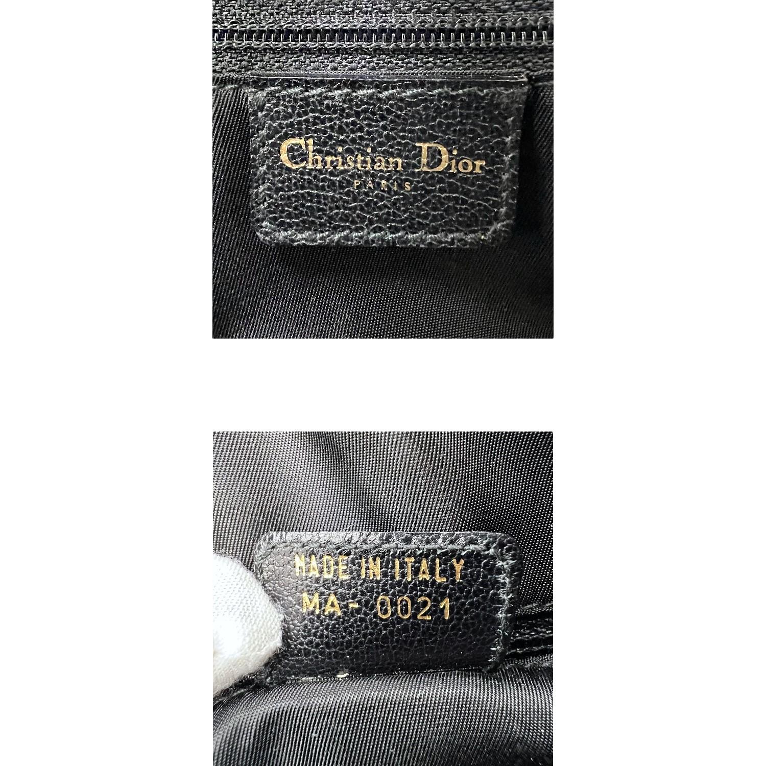 Christian Dior Vintage Double Saddle Mini Bowler Bag en vente 2