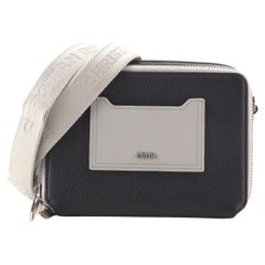 Christian Dior Double Zip Crossbody Pouch Leather
