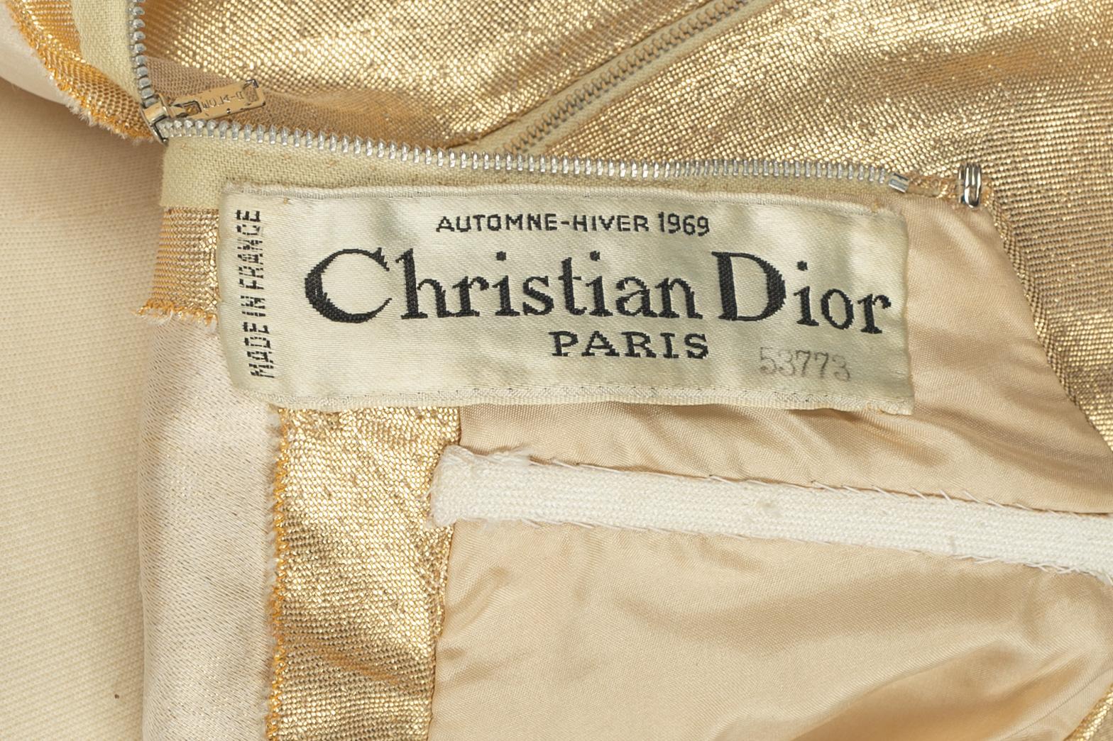 Christian Dior dress Haute Couture 1969 For Sale 5