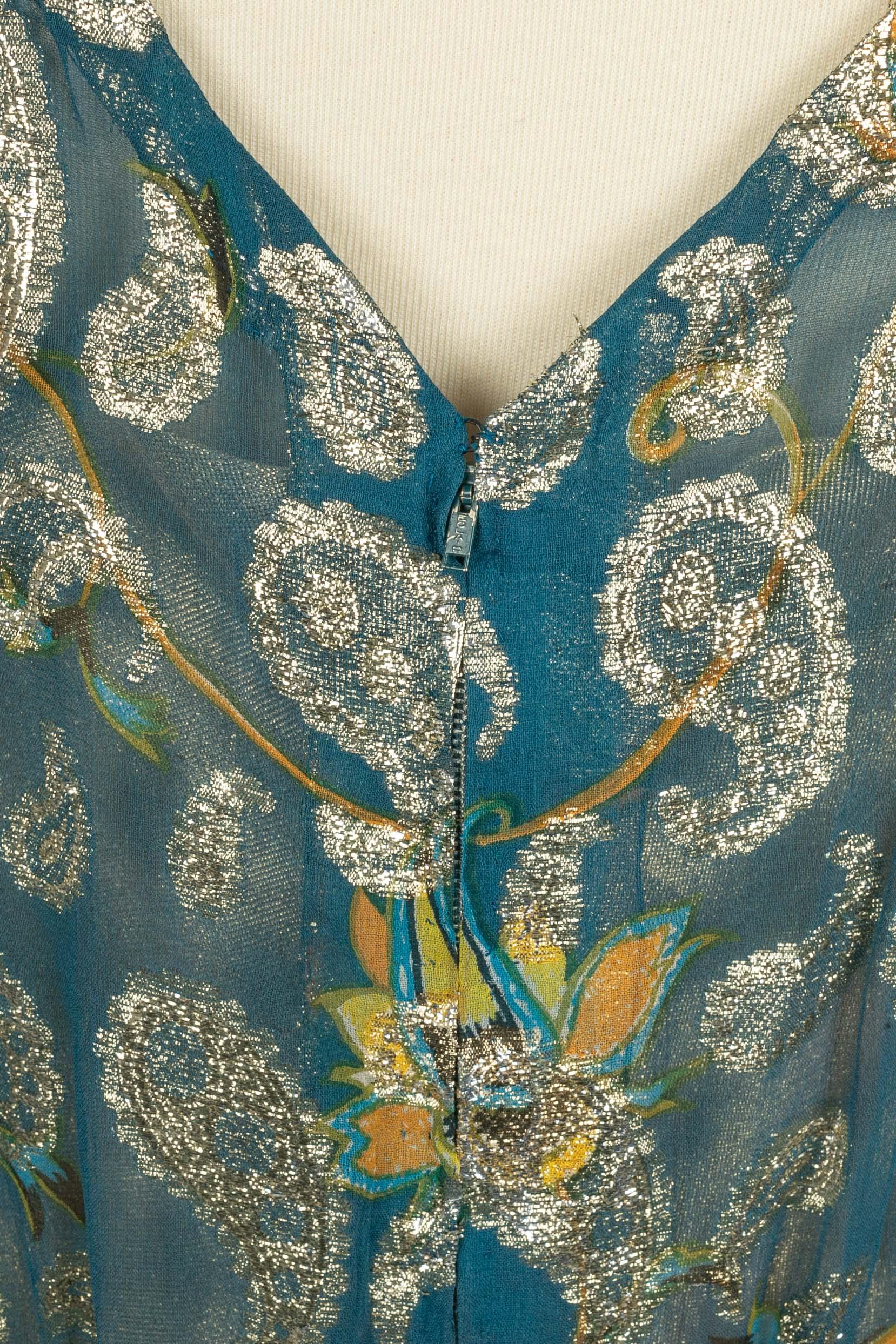 Christian Dior dress Haute Couture 1969 In Good Condition For Sale In SAINT-OUEN-SUR-SEINE, FR