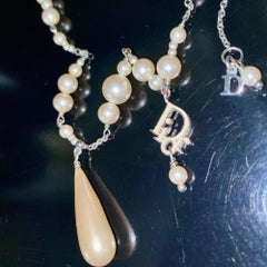 Christian Dior drop pearl necklace by John Galliano