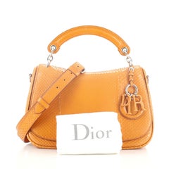 Christian Dior Dune Top Handle Bag Python Medium