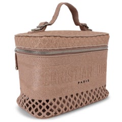 CHRISTIAN DIOR dusty rose canvas 2020 DIORTRAVEL VANITY CASE Bag