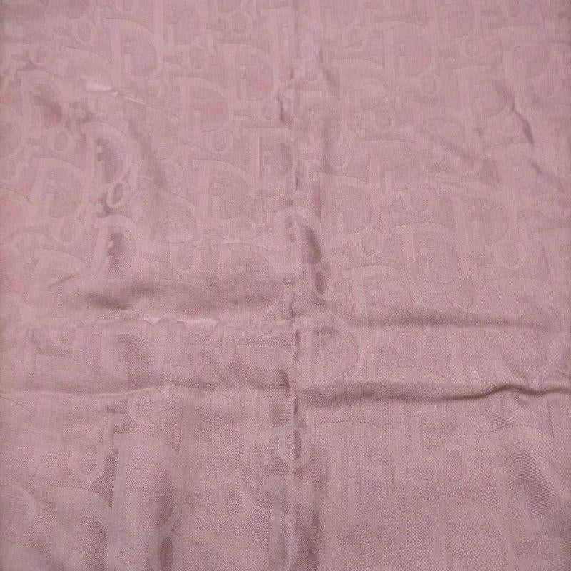 Brown Christian Dior Dusty Rose Pink Monogram Trotter Scarf 862094