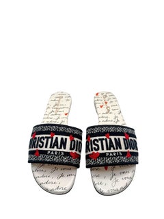 Christian Dior Dway Dioramour “Je Vous Adore” Slide Sandals EU 37.5