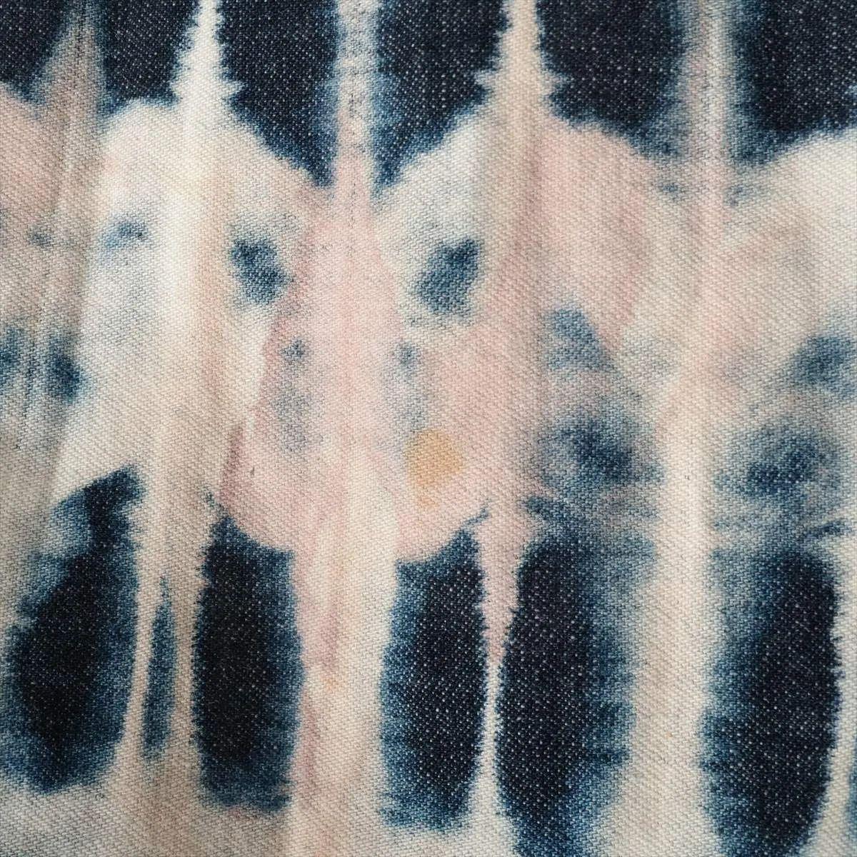 Christian Dior Dye Cotton Skirt Blue x White For Sale 3