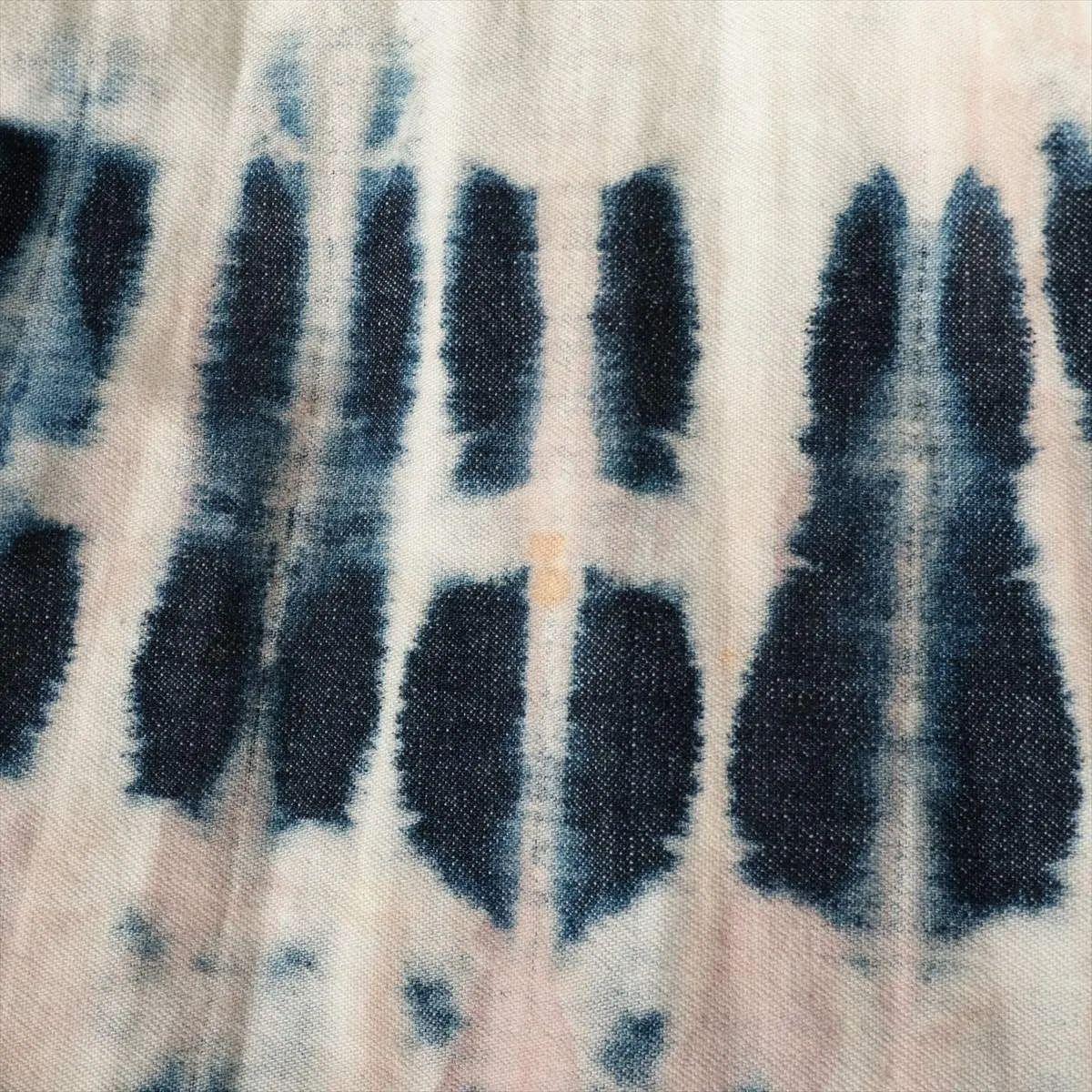 Christian Dior Dye Cotton Skirt Blue x White For Sale 4