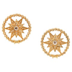 Christian Dior Earrings clip on Couture "Rose des Vents"