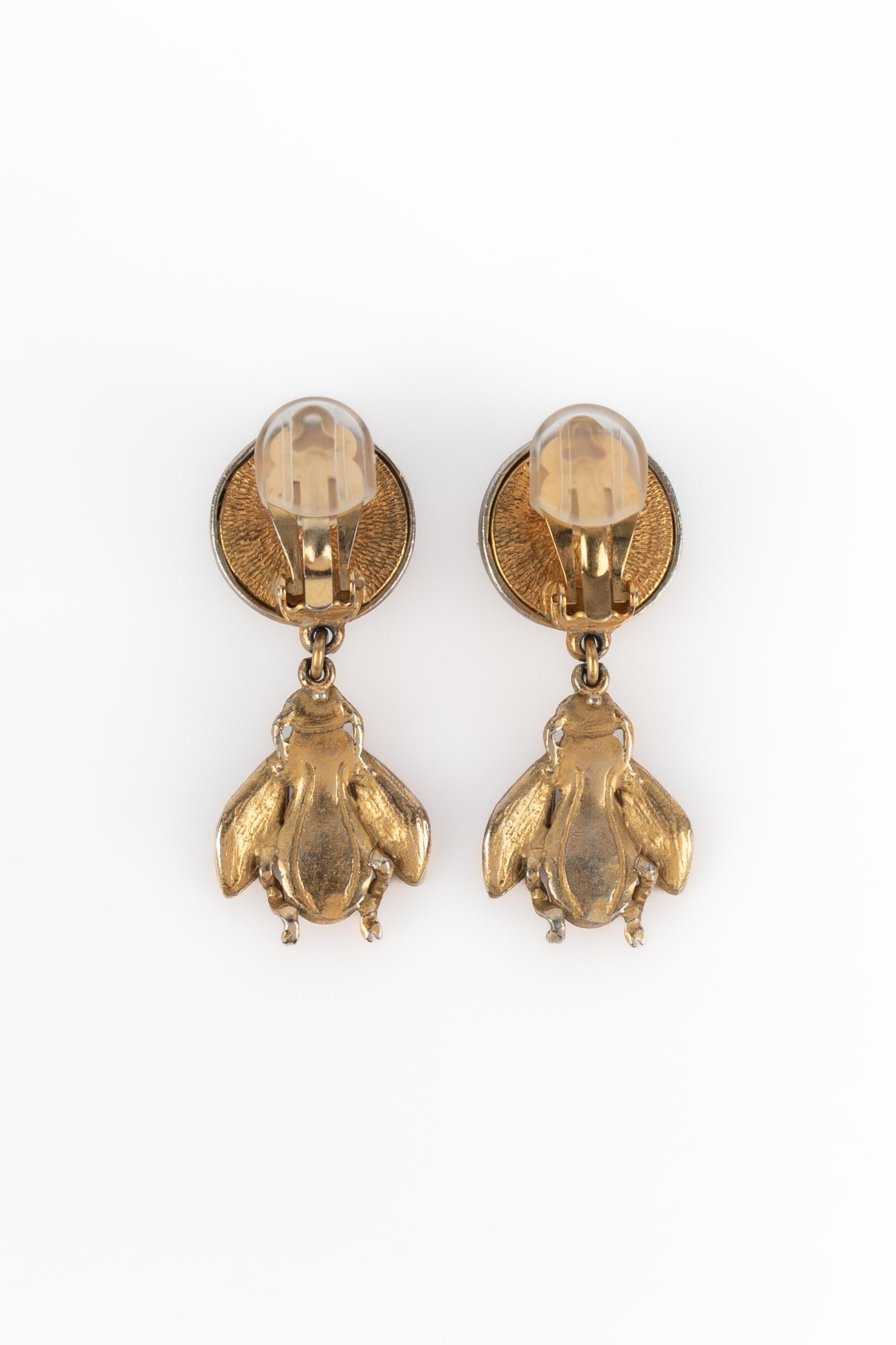 Christian Dior earrings In Good Condition For Sale In SAINT-OUEN-SUR-SEINE, FR