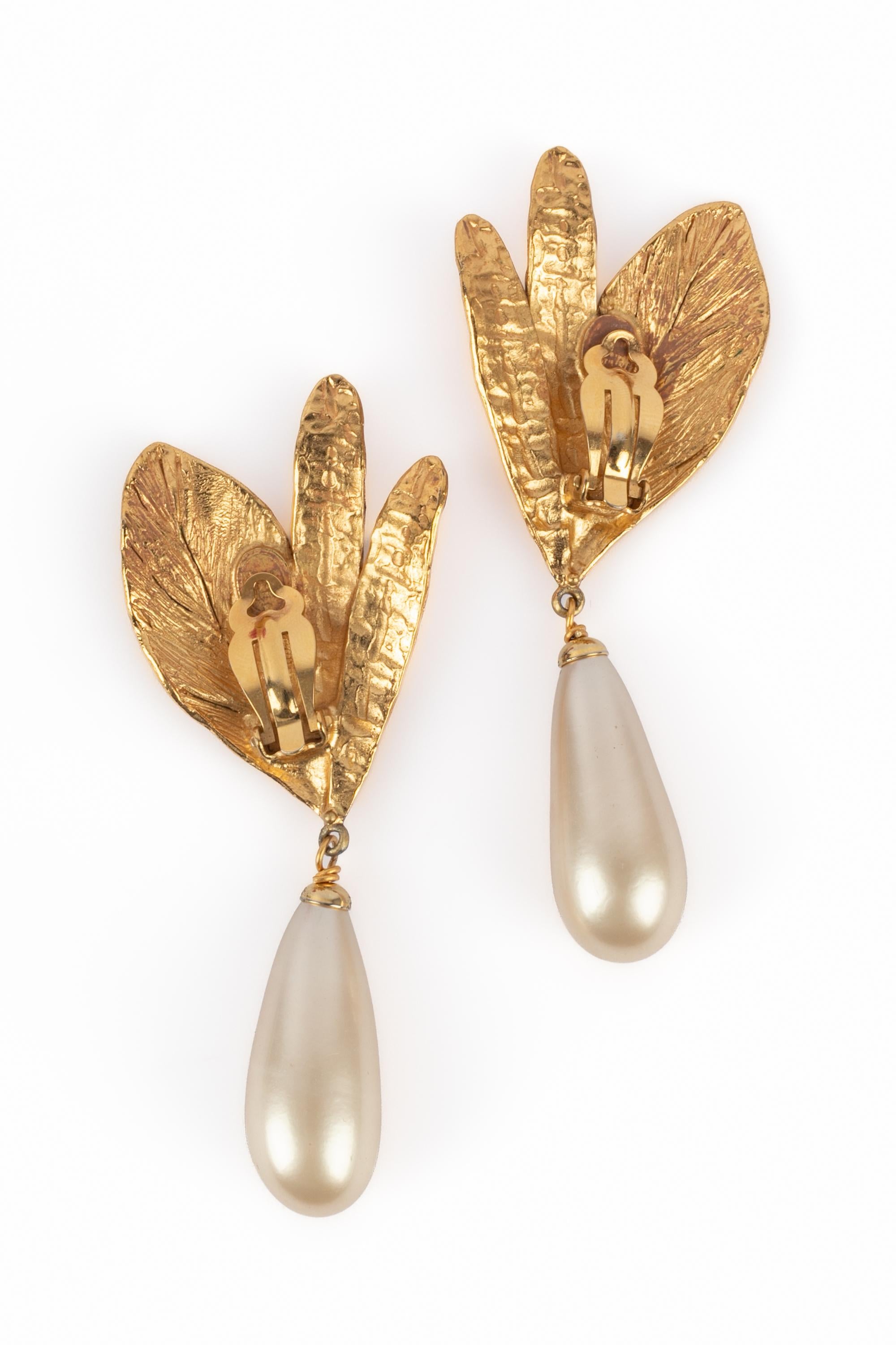 Boucles d'oreilles Christian Dior Haute Couture Eté 1993 Pour femmes en vente