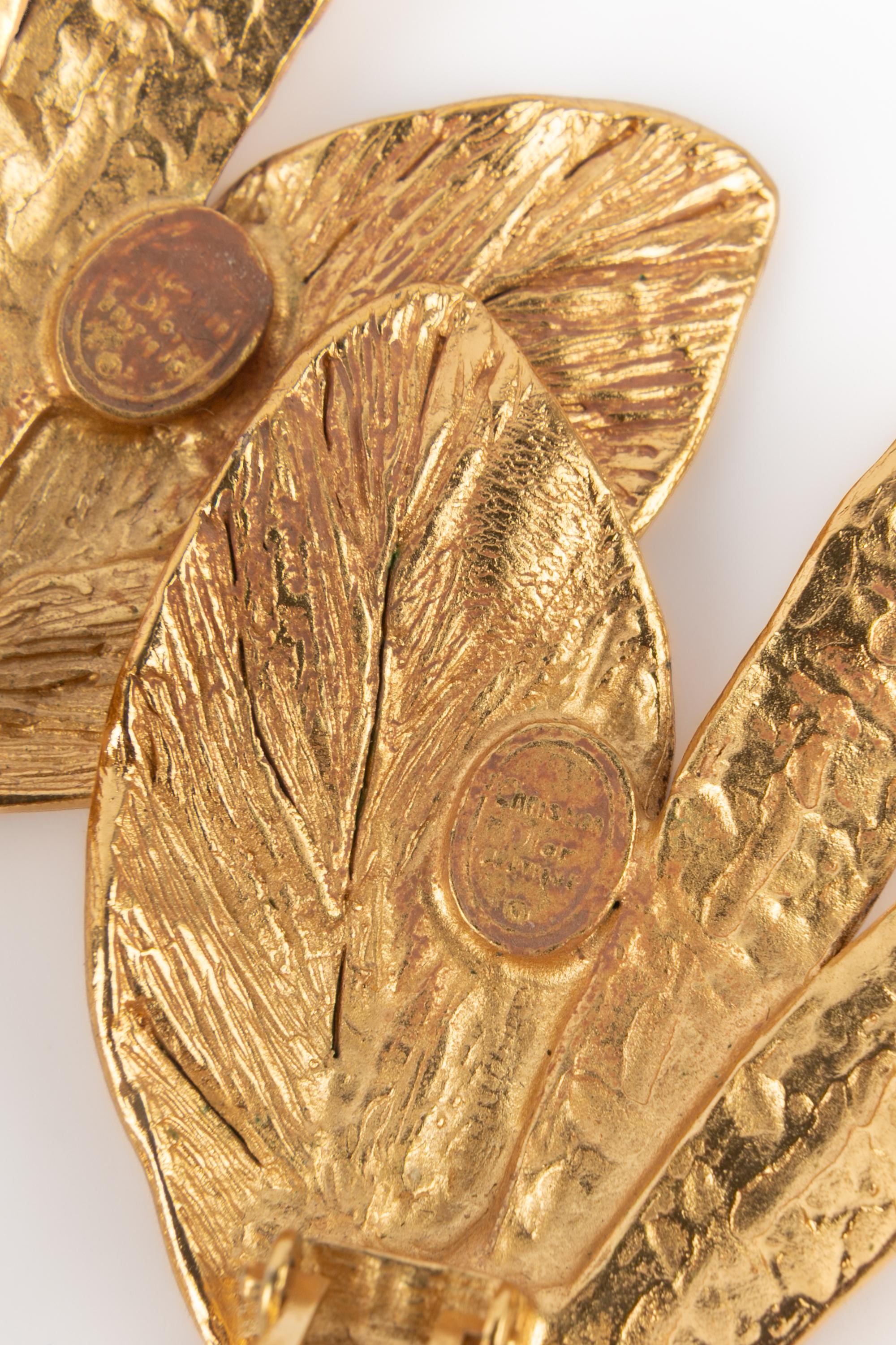 Boucles d'oreilles Christian Dior Haute Couture Eté 1993 en vente 3