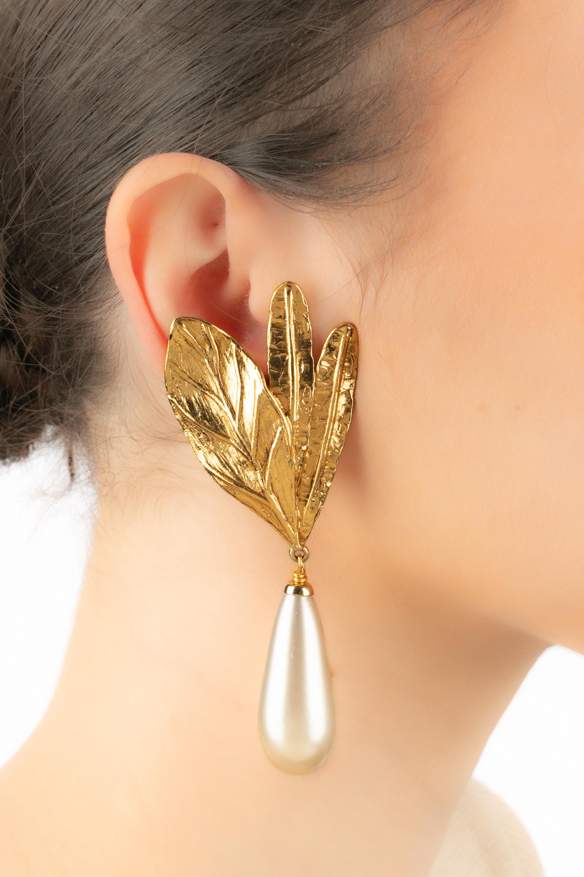 Boucles d'oreilles Christian Dior Haute Couture Eté 1993 en vente 4