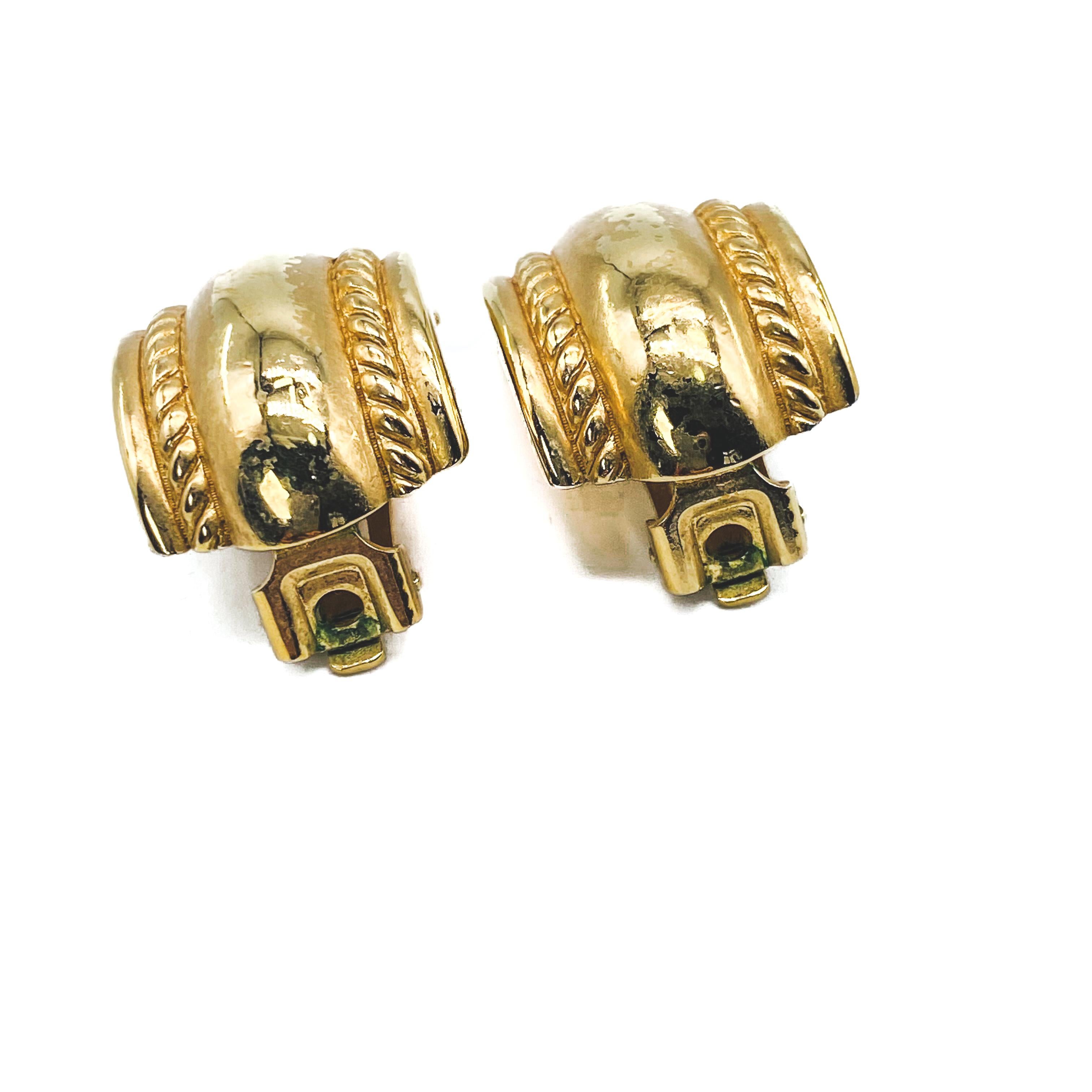 vintage dior clip on earrings